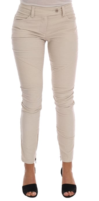 Katoenen Broek Met Rits in Bikerstijl - Image 1