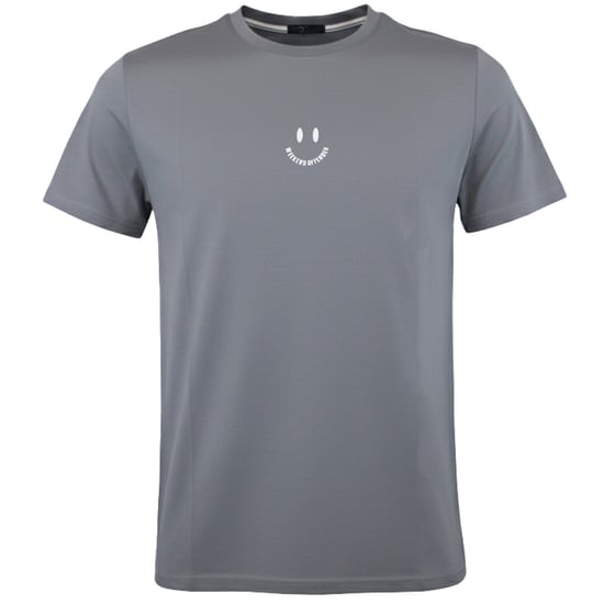 Weekend Offender Smile Mens Grey T-Shirt - Image 1