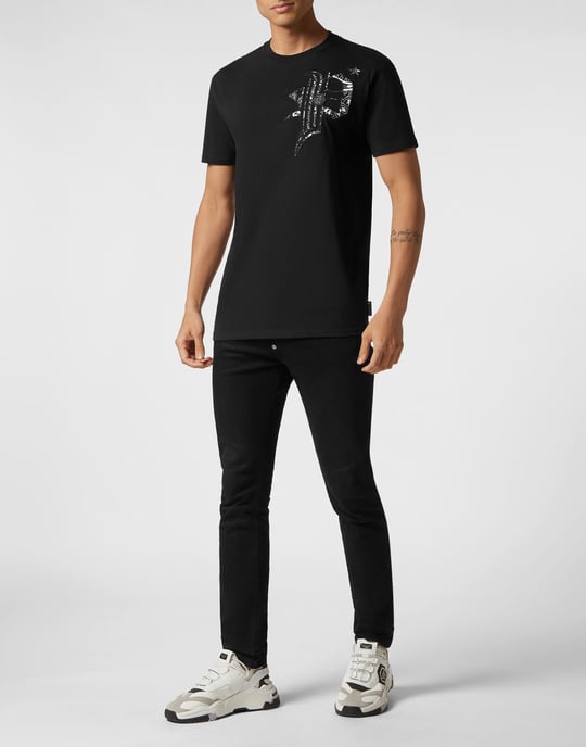 T-Shirt Ronde Hals Gothic Plein - Image 4