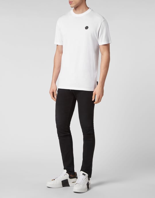 T-Shirt Rund Hals Gothic Plein - Image 4