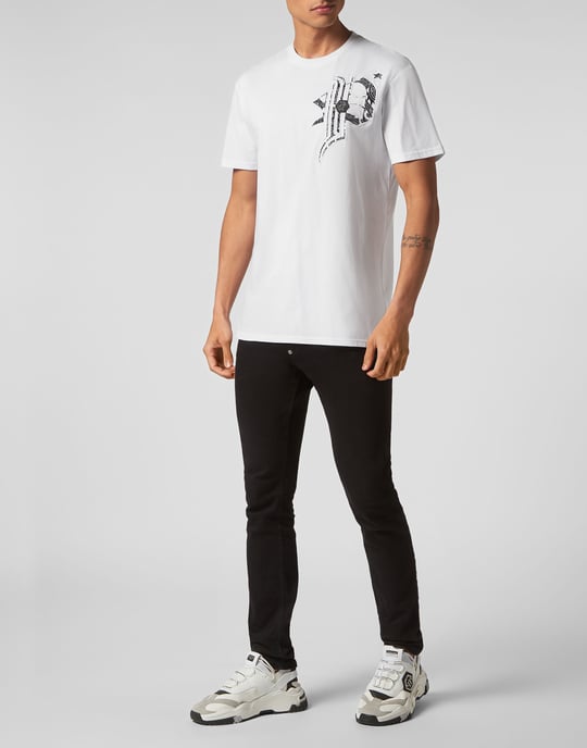 T-Shirt Round Neck Gothic Plein - Image 4