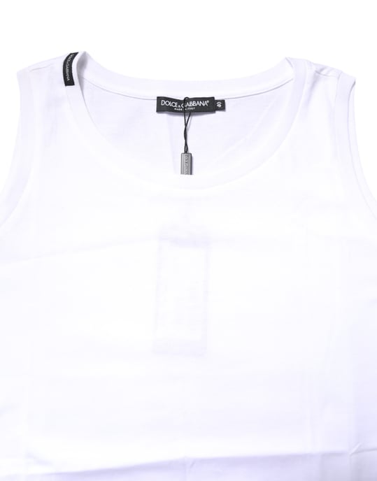 Ärmlös Bomulls T-shirt - Image 5