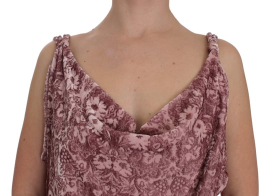 Sammet Cowl Neck Blus Ärmlös - Image 4