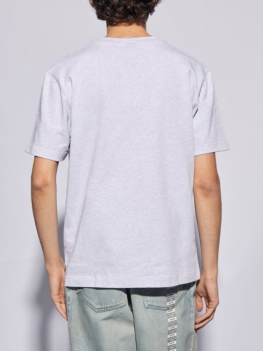 Le Gros Grain Logo T-Shirt in Grey - Image 2