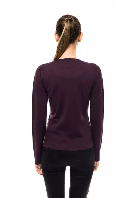 V-ringad Merinoulltröja Slim Fit - Image 3