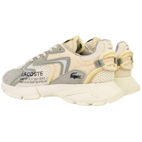 Lacoste L003 NEO 124 1 COU Womens Beige Trainers - Image 3