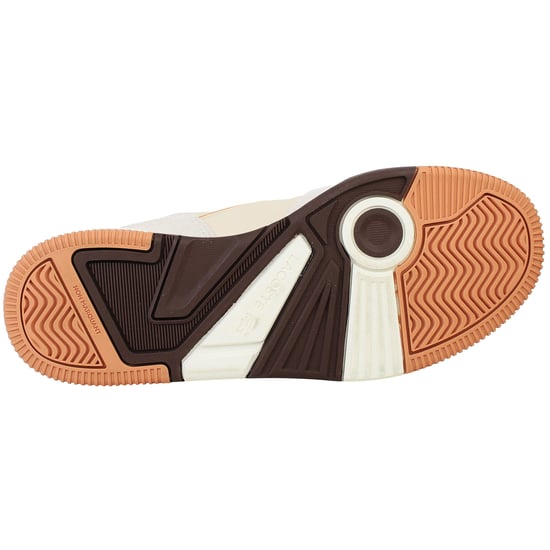 Lacoste Lineshot 124 3 Mens Off White/Brown Trainers - Image 5