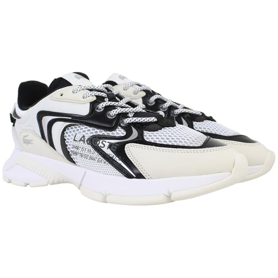 Lacoste L003 NEO 124 3 COU Mens Off White Trainers - Image 2