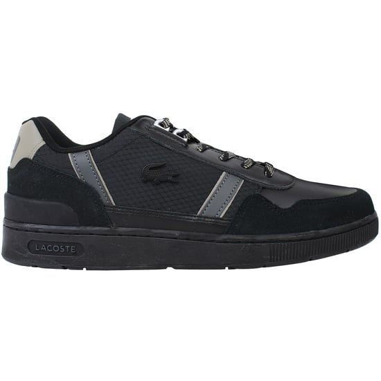Lacoste T-Clip 124 2 Mens Black Trainers - Image 1