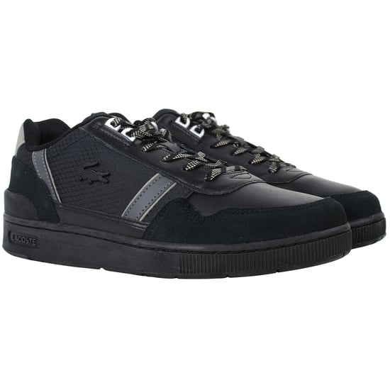 Lacoste T-Clip 124 2 Mens Black Trainers - Image 2