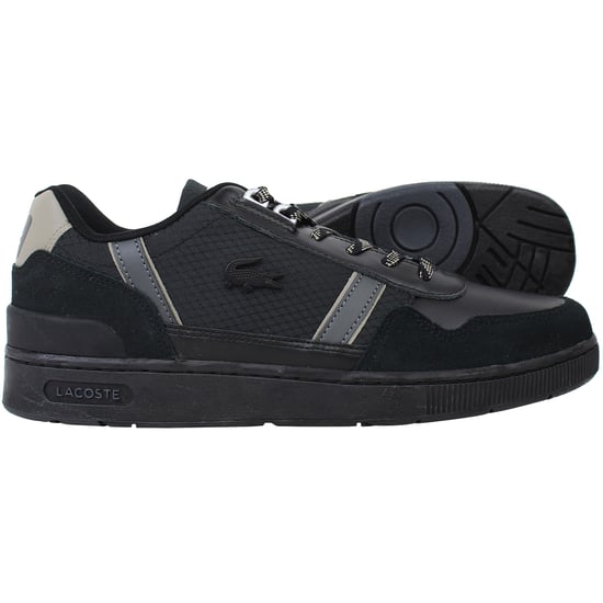 Lacoste T-Clip 124 2 Mens Black Trainers - Image 4