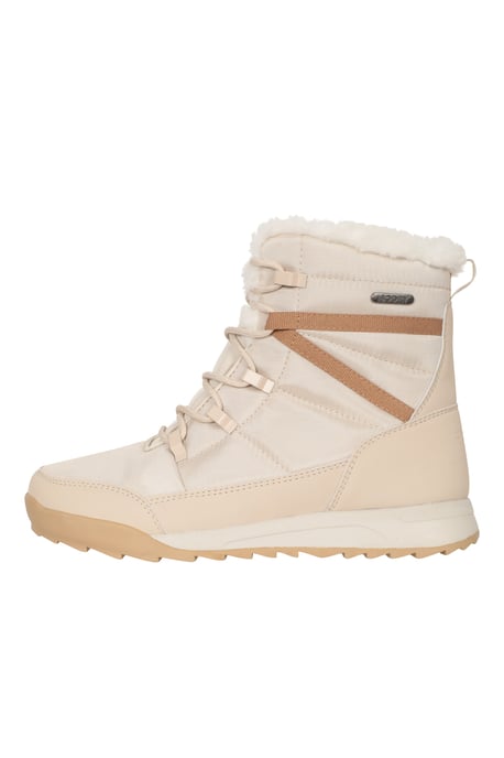 'Leisure II' Women's Snow Boots Sherpa Lined Snow Proof Shoes Beige - Image 5
