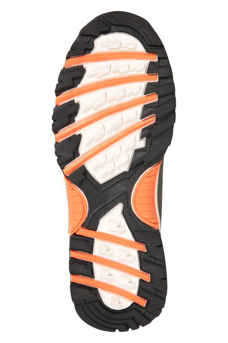 'Comet' Kids Snow Boots Faux Fur Lined Waterproof Walking Winter Shoes Orange - Image 5