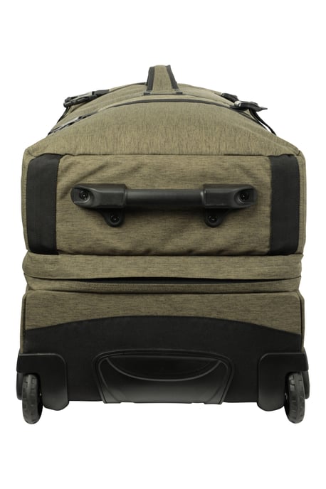 'Wander' Unisex Wheelie Bag with Zipped Pockets Holiday Suitcase Khaki - Image 5