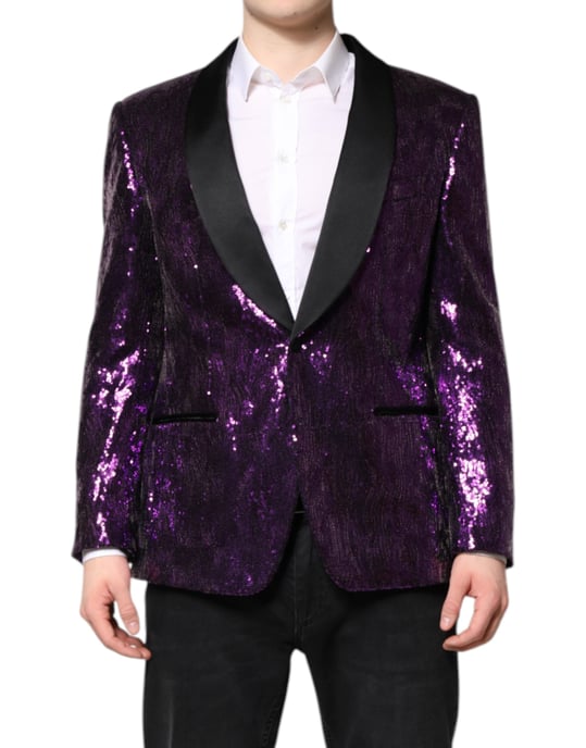 Paillet Blazer Met Sjaalkraag - Image 2
