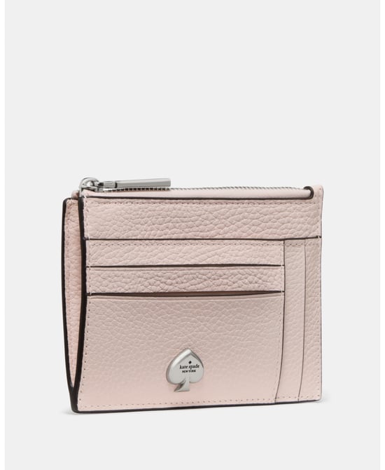 Kayla Pebbled Leather Large Slim Card Holder - Image 2