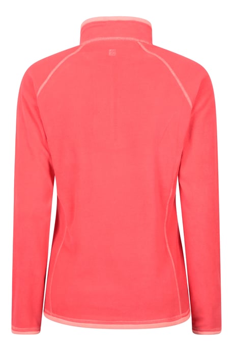 'Montana' Women's Microfleece Jacket Half Zip Breathable Quick Dry Sweater Pink - Image 3