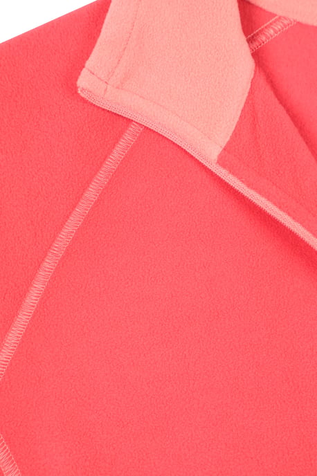 'Montana' Women's Microfleece Jacket Half Zip Breathable Quick Dry Sweater Pink - Image 5