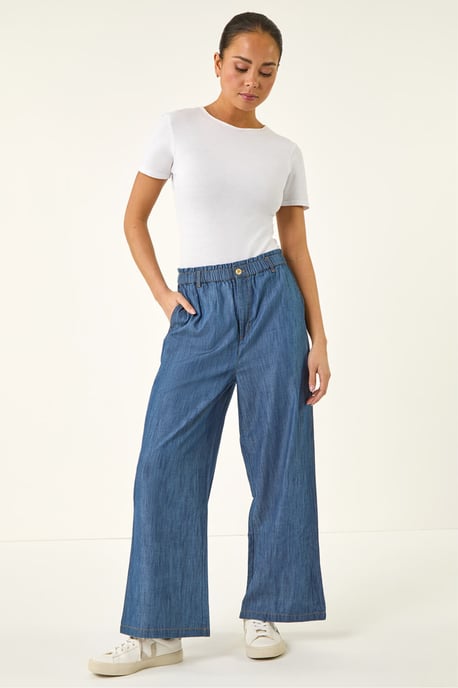 Petite Wide Leg Trouser - Image 2