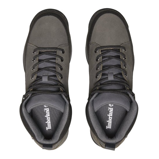 Timberland Heren Euro Rock Leren Halfhoge Laarzen (Grijs) - Image 5