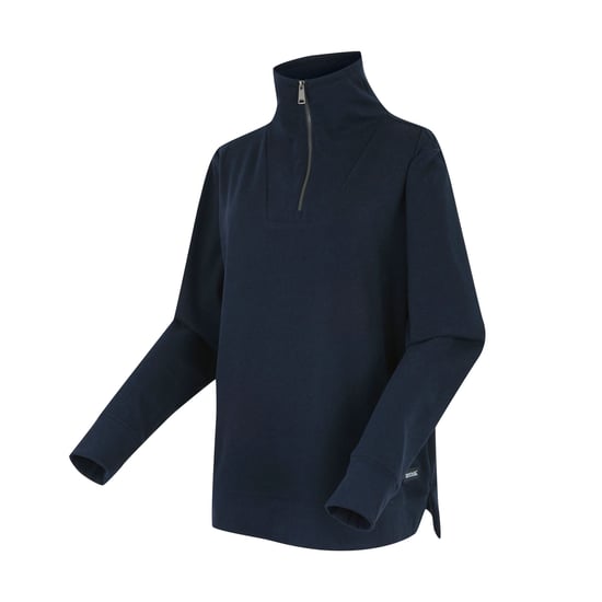 Regatta Dames/Dames Demmi Quarter Zip Fleece Top (Marine) - Image 3