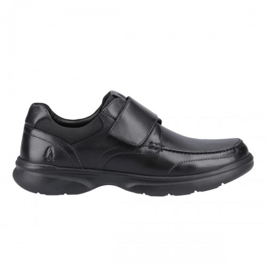 Hush Puppies Mens Hector Touch Fastening Flats (Black) - Image 1