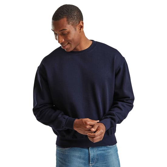 Fruit of the Loom Superkatoenen uniseks sweater voor volwassenen (Deep Navy) - Image 1