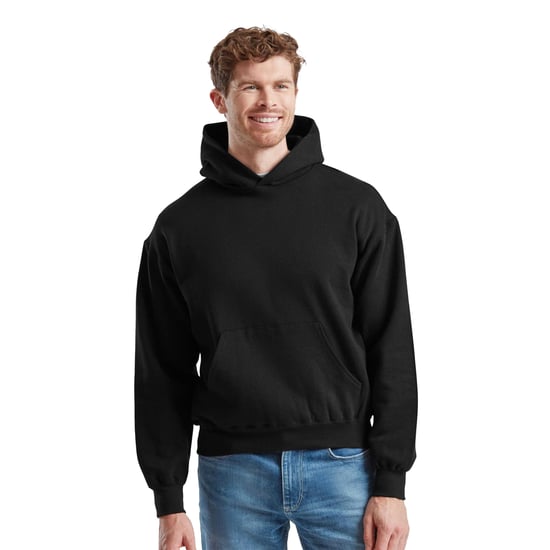 Fruit of the Loom Mens Supercotton Hoodie (Black) - Image 1