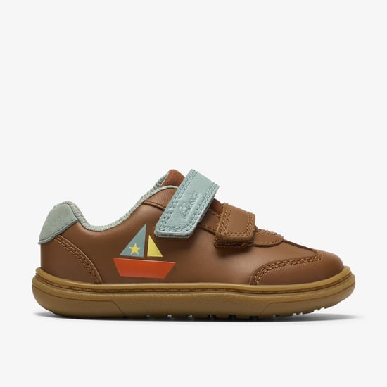 Flash Coast T Tan Leather Shoes - Image 1