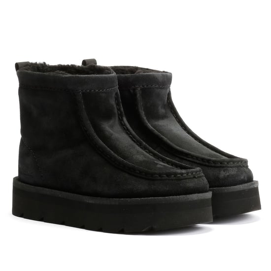 Clarks Originals Meare Rooey Suede Dames Zwarte Laarzen - Image 1