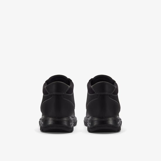 Renzo Mid Black Leather Boots - Image 4