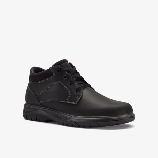 Renzo Mid Black Leather Boots - Image 5