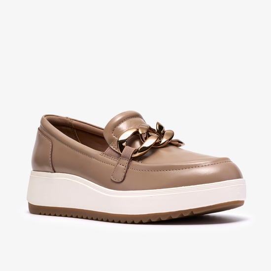 Zylah May Taupe Leather Shoes - Image 4