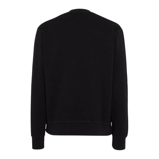 Dsquared2 Zwarte Sweater Met Ronde Hals, Grote Maat Met Wit Logo - Image 2