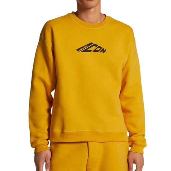 Dsquared2 Icon New Generation Relax Fit Gele Sweatshirt - Image 3