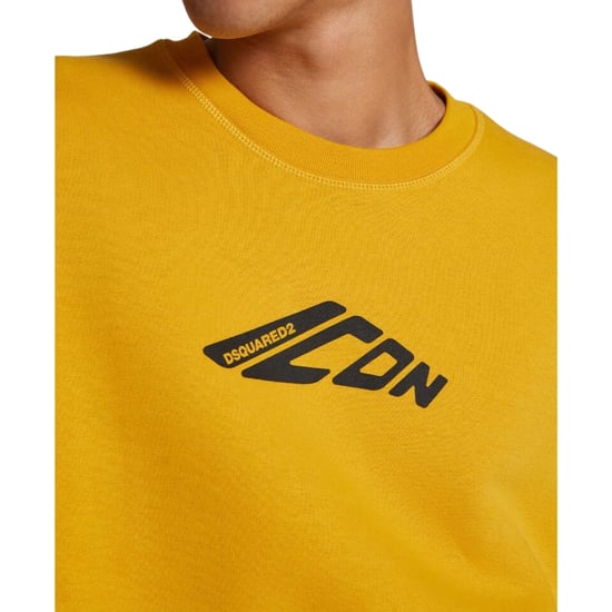 Dsquared2 Icon New Generation Relax Fit Gele Sweatshirt - Image 5