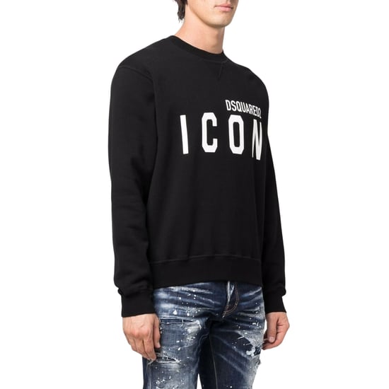 Dsquared2 Black Sweatshirt Large Icon Cool Black Logo - Image 2