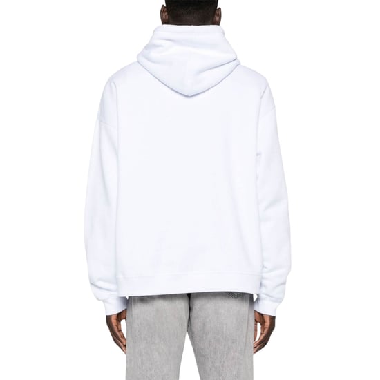 Dsquared2 Vit Hoodie Svart Ikon Logotyp - Image 3