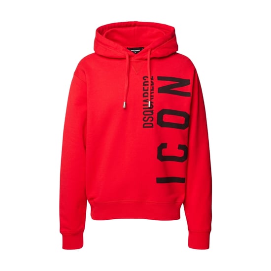Dsquared2 Rode Hoodie Large Zwart Icon Logo - Image 1