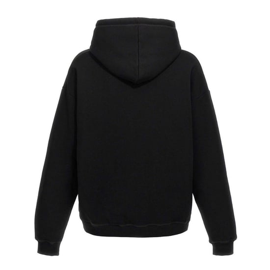 Dsquared2 Avslappnad Svart Hoodie Vit Ikon Logotyp - Image 2