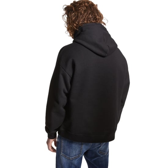 Dsquared2 Avslappnad Svart Hoodie Vit Ikon Logotyp - Image 5