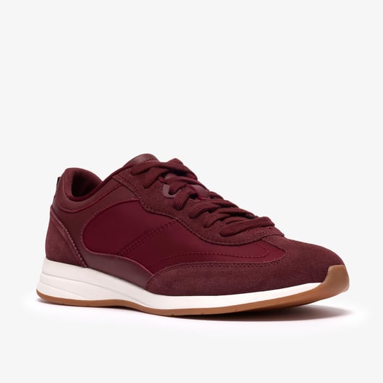 Cloford Lo Burgundy Combi Trainers - Image 4