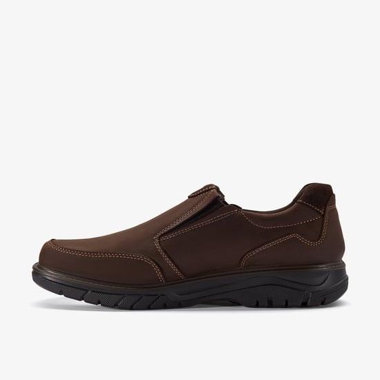 Renzo Easy Dark Brown Lea Shoes - Image 2