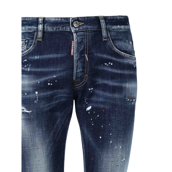Dsquared2 Medium Easy Wash Skater Marinblå Jeans - Image 3
