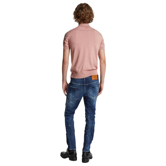 Dsquared2 Medium Easy Wash Skater Marinblå Jeans - Image 5