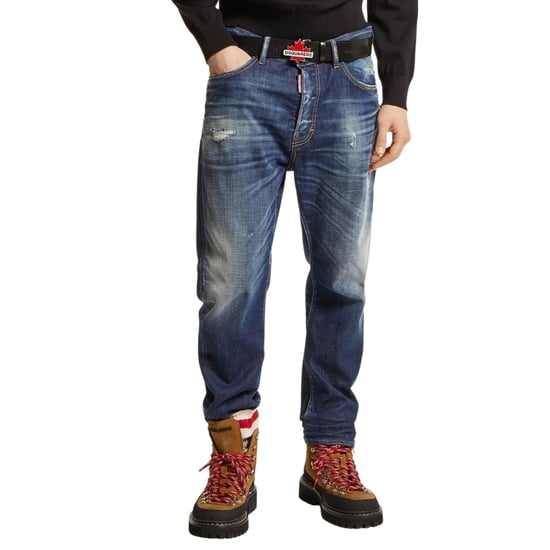 Dsquared2 Dark Navy Blue Desert Wash Bro Jeans - Image 3