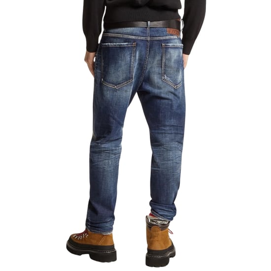 Dsquared2 Dark Navy Blue Desert Wash Bro Jeans - Image 4