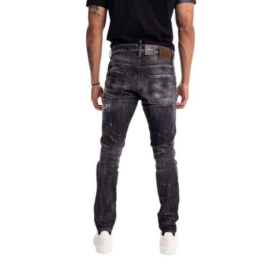 Dsquared2 Black Rocky Mountains Wash Skater Jeans - Image 6