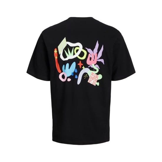 Jack & Jones Tee SS Canon Wide Fit Tee Zwart - Image 2
