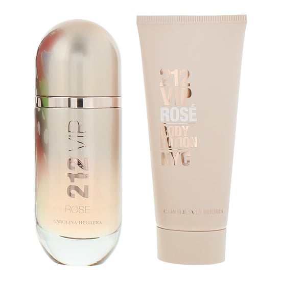 Carolina Herrera 212 Vip Rose Eau de Parfum 80ml + Body Lotion 100ml - Image 2
